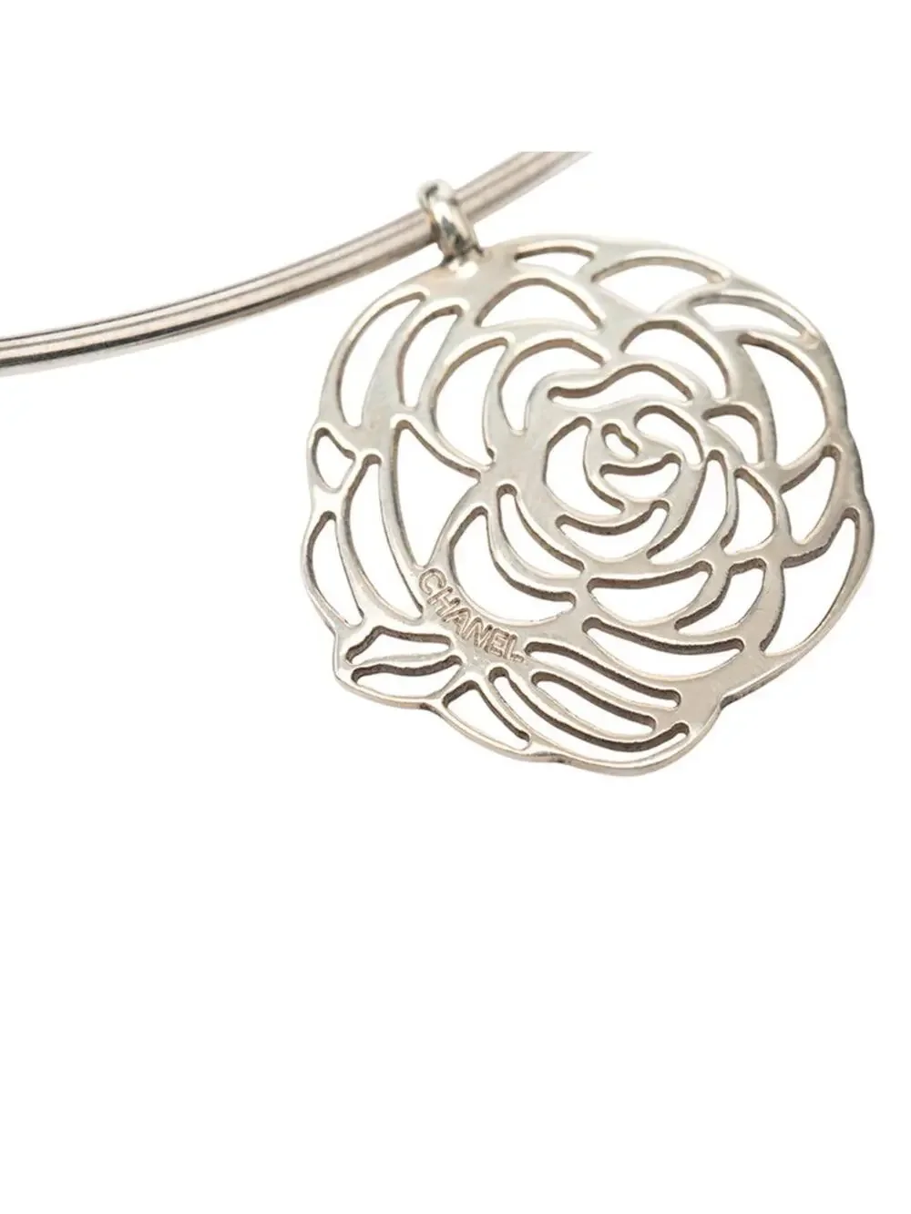 Chanel Camellia Pendant Necklace Metal #234123C88B